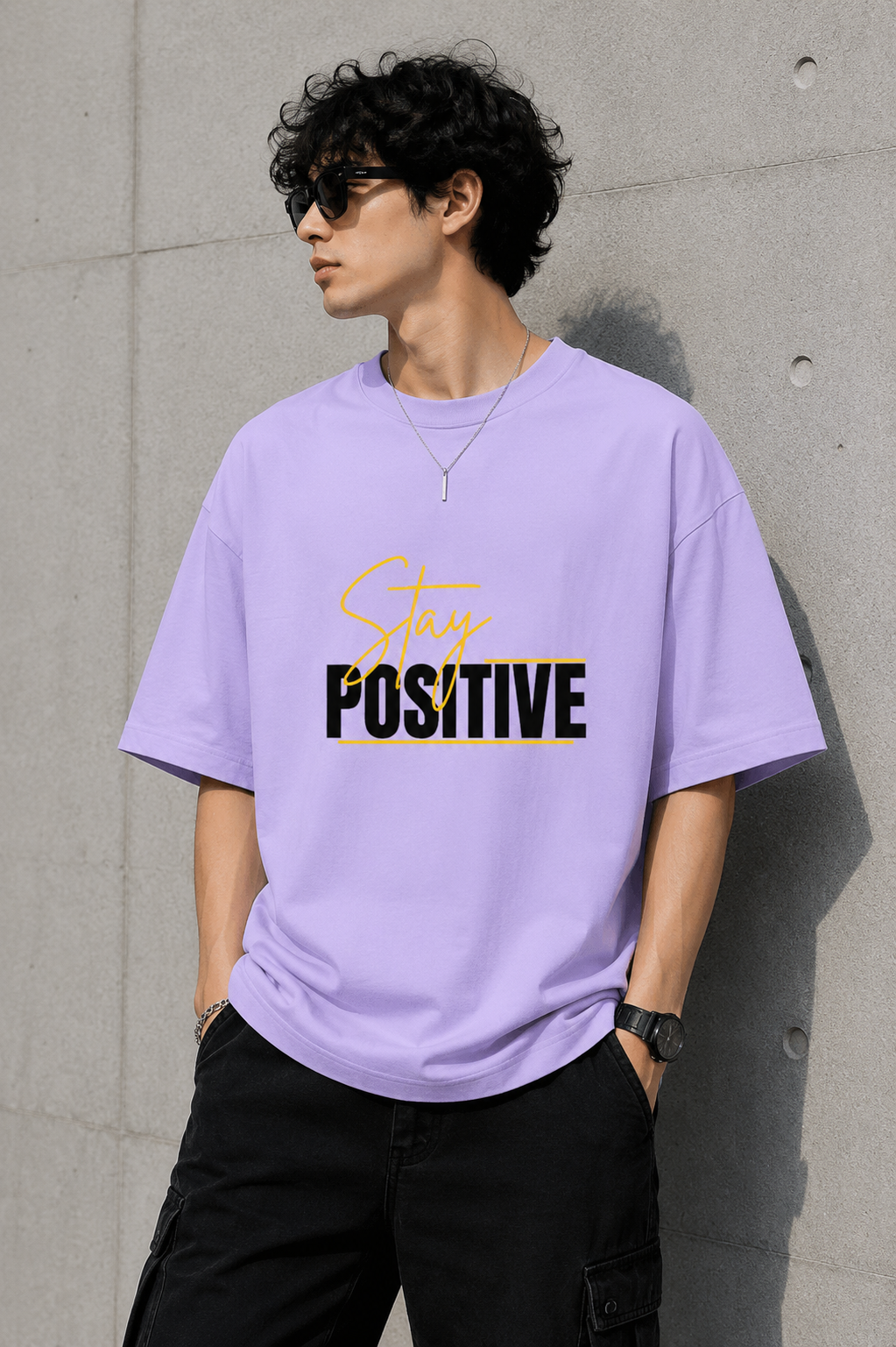 Stay Positive Oversized T-Shirt Unisex Oversized Classic T-Shirt