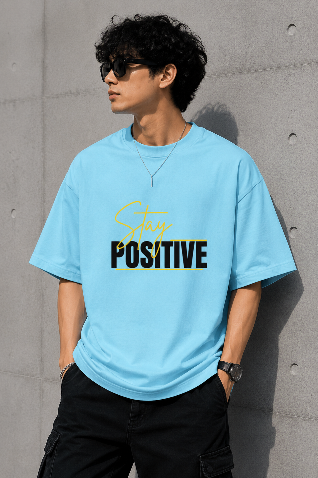 Stay Positive Oversized T-Shirt Unisex Oversized Classic T-Shirt