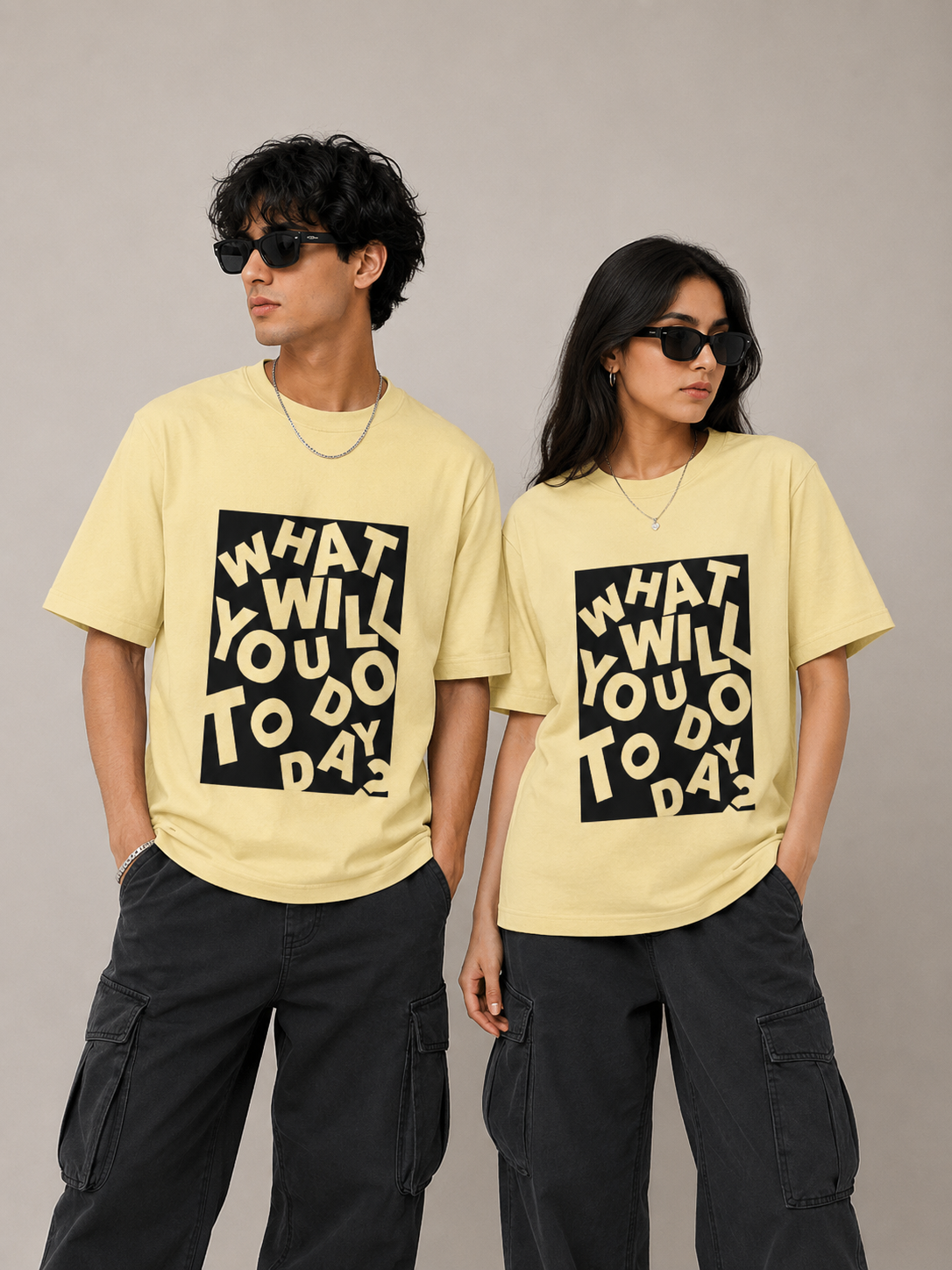 What Will You Do Today | Motivational Oversized T-Shirt