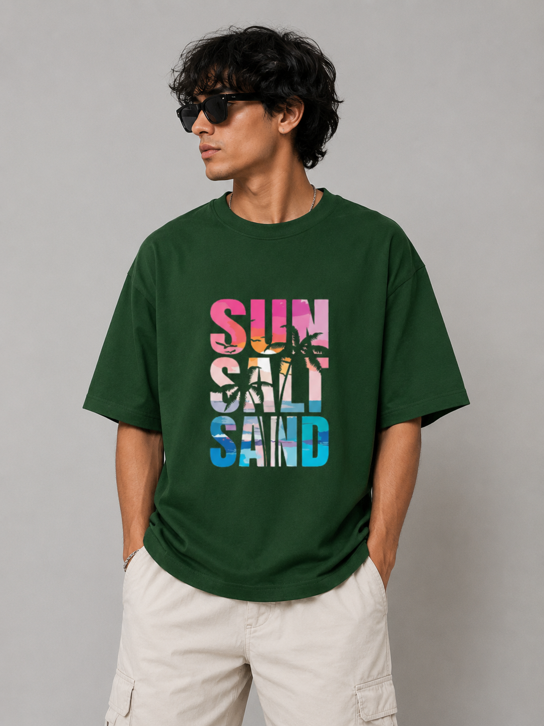 Sun Salt Sand Oversized Unisex T-Shirt