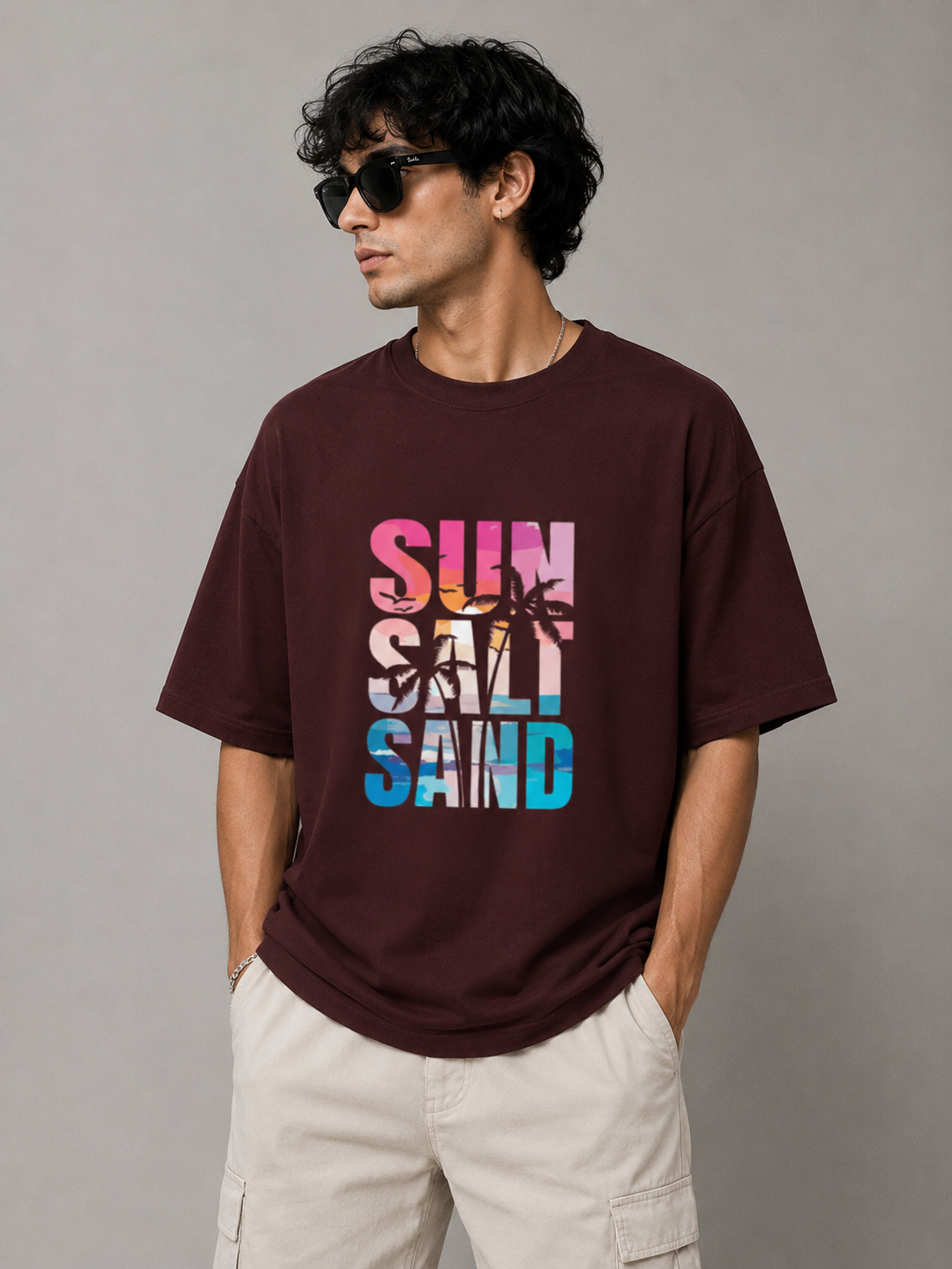 Sun Salt Sand Oversized Unisex T-Shirt