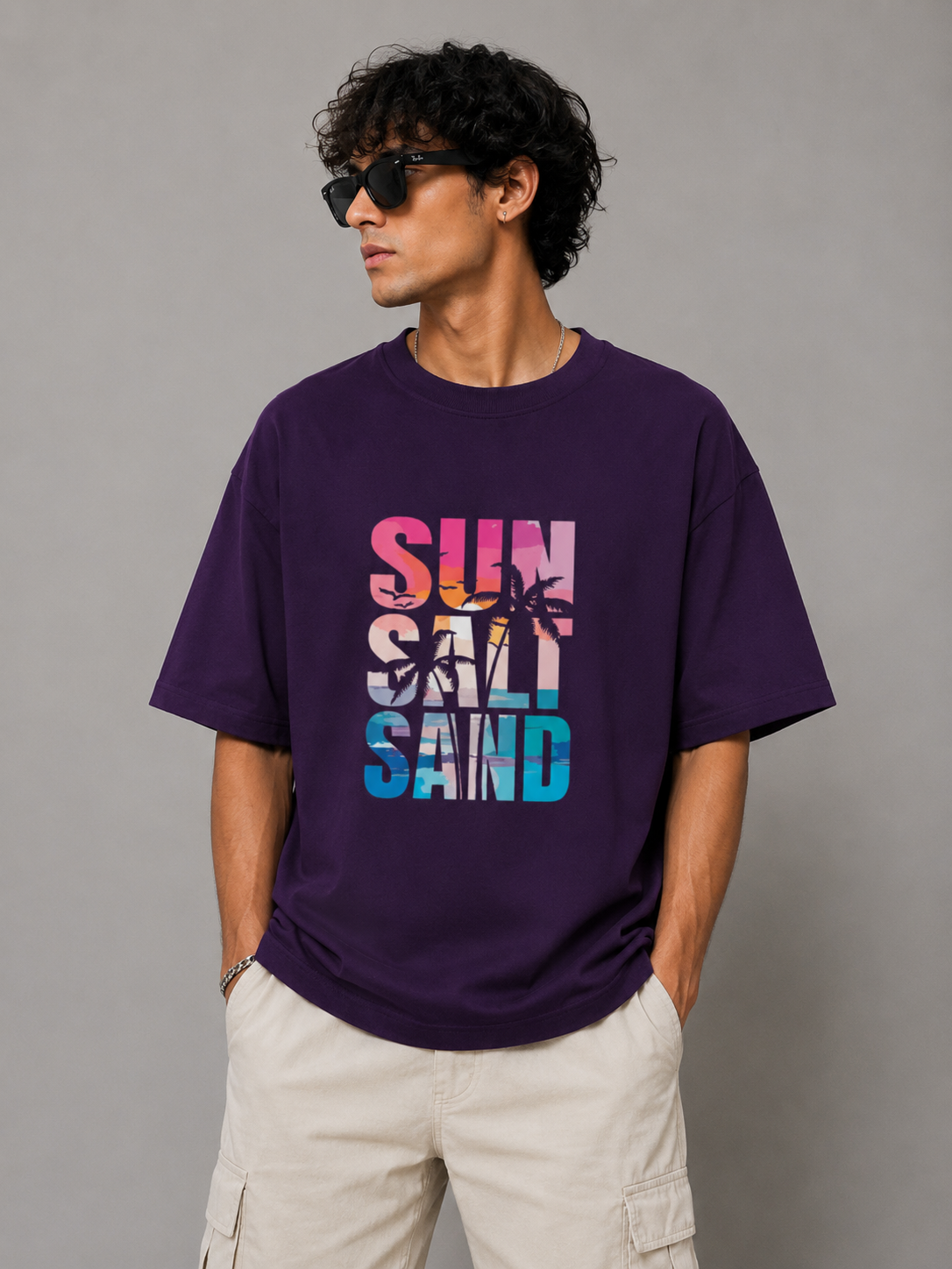 Sun Salt Sand Oversized Unisex T-Shirt