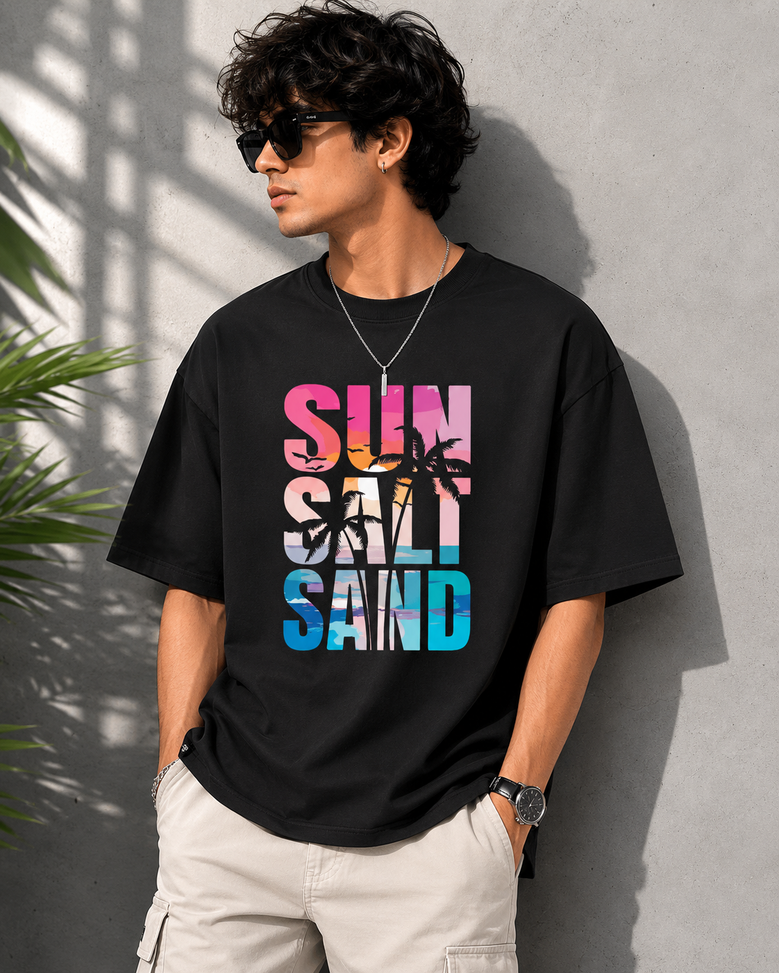 Sun Salt Sand Oversized Unisex T-Shirt