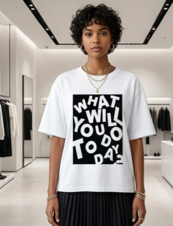 What Will You Do Today | Motivational Oversized T-Shirt